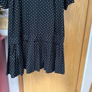 Alembika Polka dot, drop waist cotton dress! Adorable, versatile! Great cond!